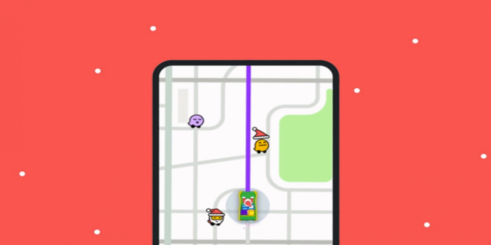 Waze Is Going All Christmas-y with Its New Santa Voice, Mood, and Vehicle Update